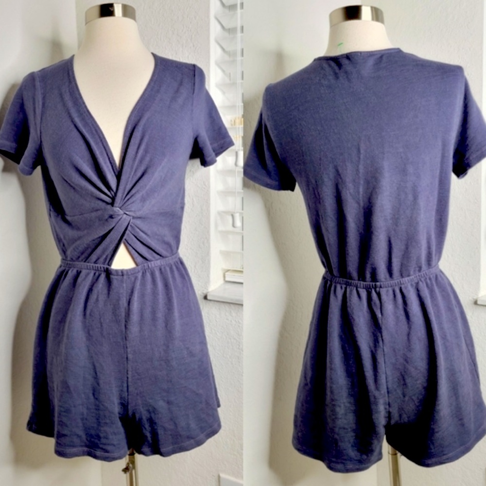 MONROW navy blue romper